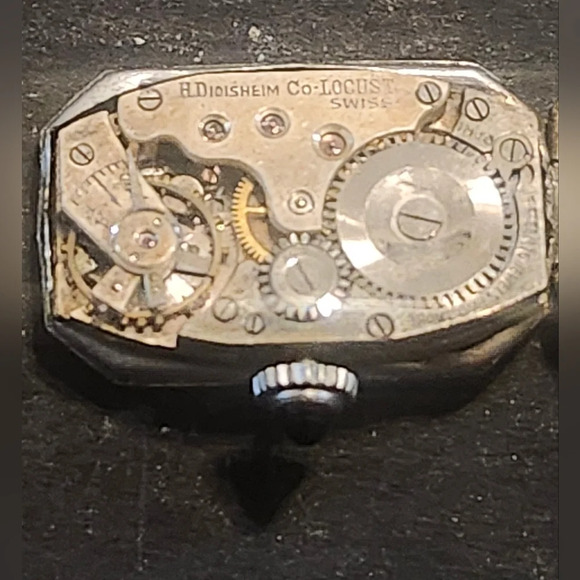 Rare Vintage 20s Locust Womens Art Deco Watch - Picture 9 of 17